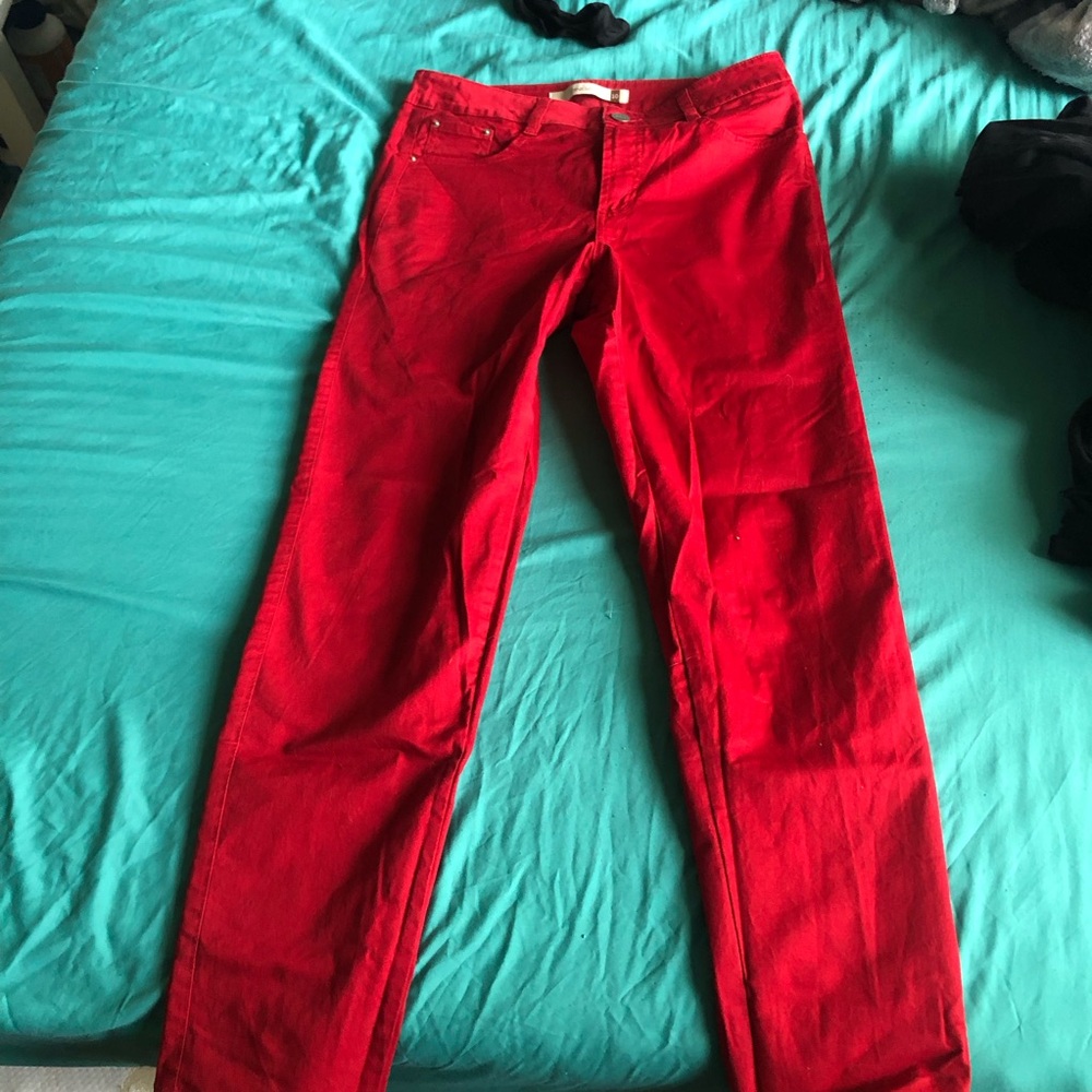 Vibrant Red Pants